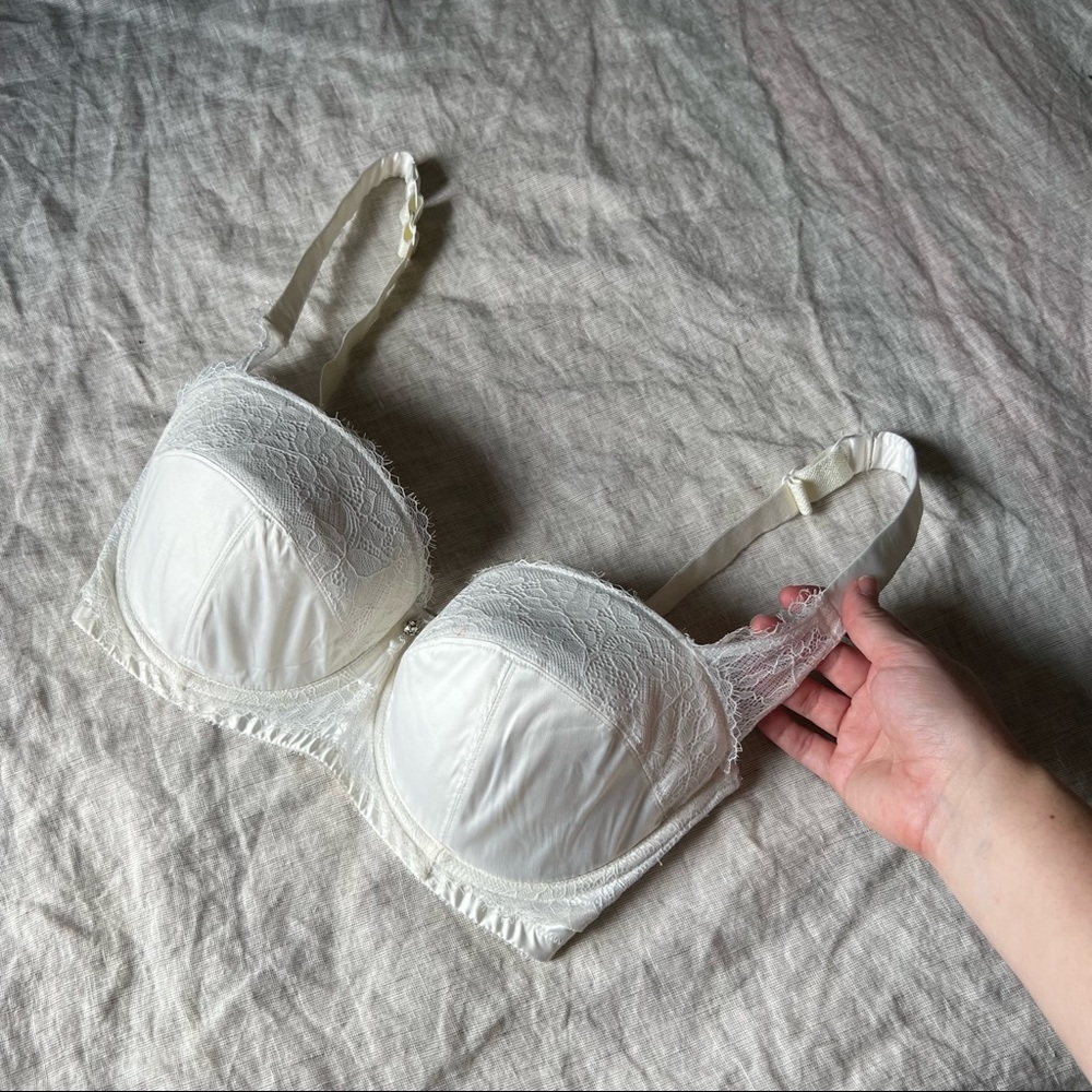 Parfait White Padded Balconette Bra 32G